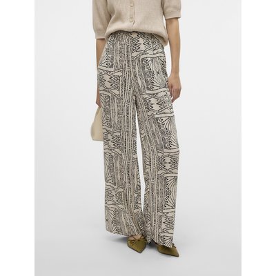 Брюки широкие с цветочным принтом VERO MODA