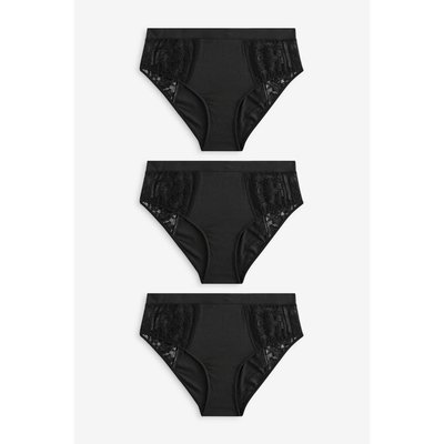 Culottes taille haute en dentelle, lot de 3 NEXT