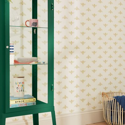 Papier peint Quadrillage d'abeilles, la récolte de miel JOULES