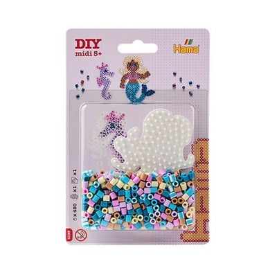 Kit blister petit modele - 450 perles sirene HAMA