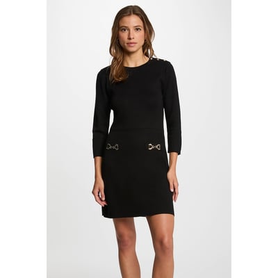 Robe tricot details boucle MORGAN