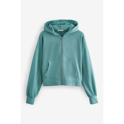 Sweat zippée à capuche délavée zippée NEXT