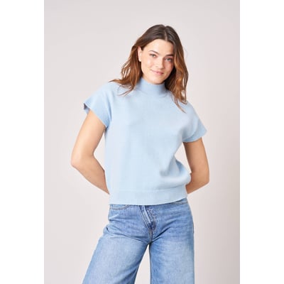 Pull femme col montant maille douce ADELINE DEELUXE
