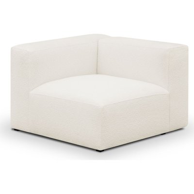 Chauffeuse d'angle à gauche modulable en tissu bouclette - MODULO HOMIFAB