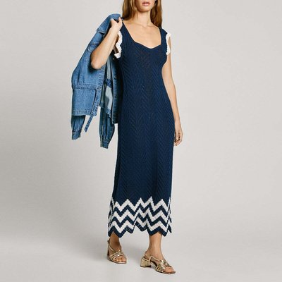 Robe Longue Ajourée Avec Bretelles PEPE JEANS