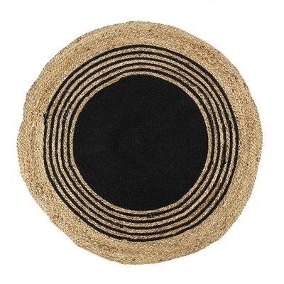 Tapis Rond Jute Coton  D90 DECORATIE