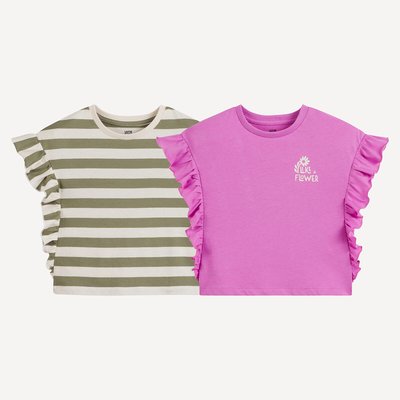 Lote de 2 camisetas con volantes LA REDOUTE COLLECTIONS