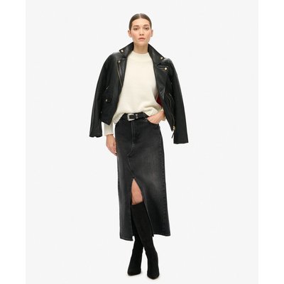 Jupe longue fendue en jean SUPERDRY