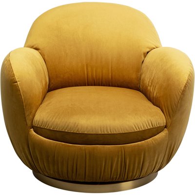 Fauteuil pivotant en velours, NUBE KARE DESIGN