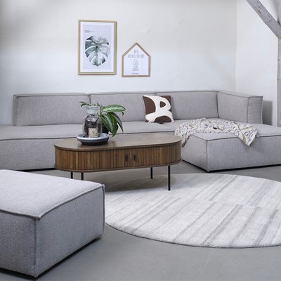 Table basse 2 portes 120 cm - Bois foncé - ALBA MAISON AUBERTIN