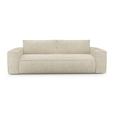Canapé convertible express 140cm 3 places en velours JOAN SIA HOME