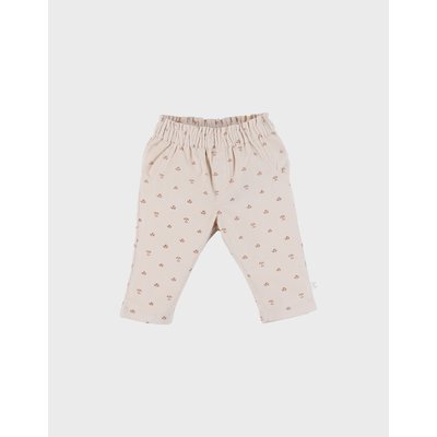 Pantalon fille velours côtelé motif nature NOUKIE'S