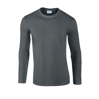 T-shirt uni manches longues en coton SOFTSTYLE GILDAN