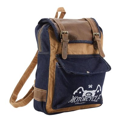 Sac à dos en coton et cuir Motorcycle Motorcycle AUBRY GASPARD