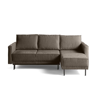 Canapé d'Angle Convertible en Tissu velours relief 4 places - CHARLIE LISA DESIGN