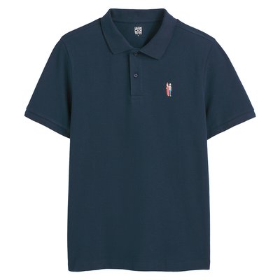 Embroidered Polo Shirt with Short Sleeves LA REDOUTE COLLECTIONS
