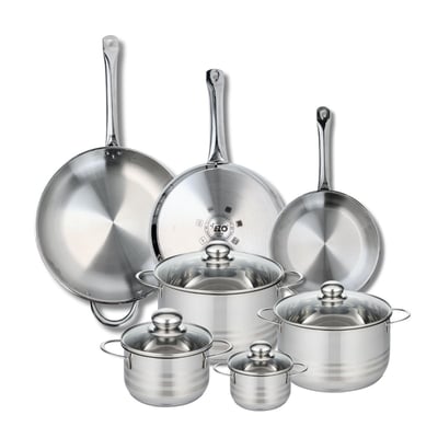 3 poêles 24/28/32cm + 4 faitouts 12/16/20/24cm PROFI BRILLANT ELO