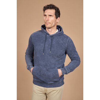 Sweat à capuche teint et délavé MCS
