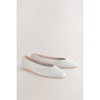 Ballerines bout rond en cuir NEXT