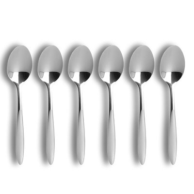 Lot de 6 cuillères à café en acier inoxydable, ATHENA OGO LIVING