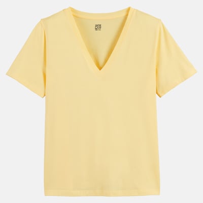 T-shirt loose col V, manches courtes LA REDOUTE COLLECTIONS