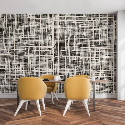 Papier peint maillage et texture HEXOA