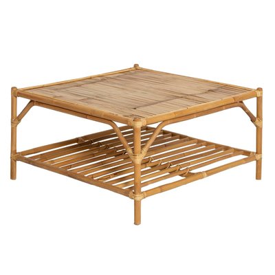 Table basse carrée en bambou  CÉLESTIN MADE IN MEUBLES 