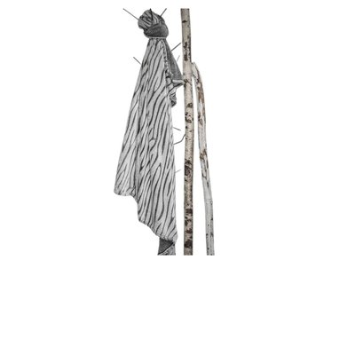 Plaid Ecorce gris zebre DOUCEUR D'INTÉRIEUR
