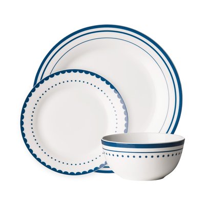 12-Piece Blue Saturn Dinner Set SO'HOME