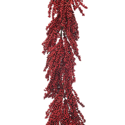180cm Heritage Noel Red Berry Garland SO'HOME