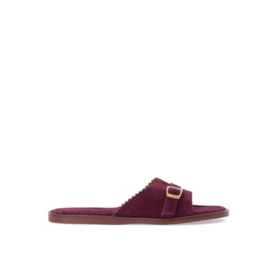 Sandale Plate en cuir NURIA MELLOW YELLOW