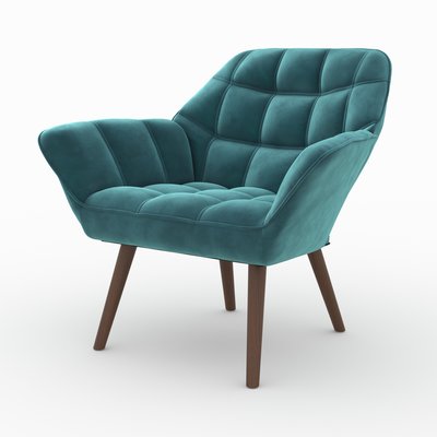 Fauteuil en velours - SIMBA RENDEZ-VOUS DÉCO