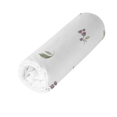 Drap housse  en Satin de coton - VIOLETTE TRADITION DES VOSGES