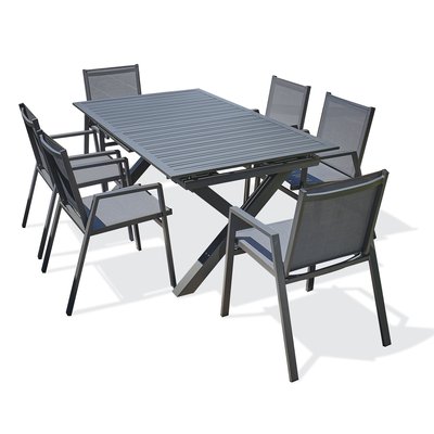 Ensemble repas de jardin en aluminium FLORIDE DCB GARDEN
