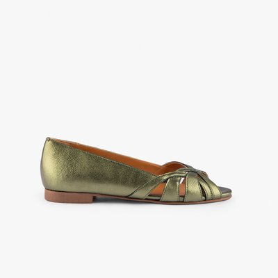Ballerine cuir métallisé CHIARA MAISON TOUFET