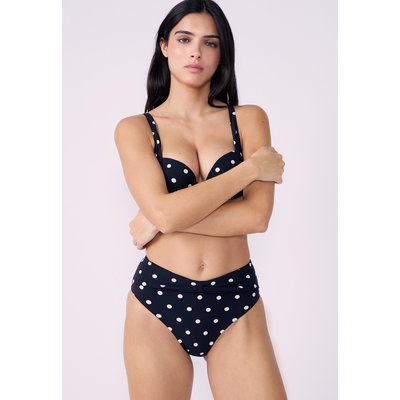 Culotte bikini taille haute à pois POLKY ETAM