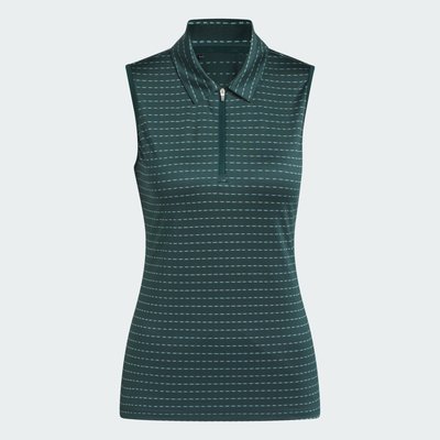 Ultimate365 Polo sans manches à rayures jacquard adidas Performance