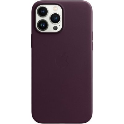 Coque iPhone 13 Pro Max Cuir bordeaux MagSafe APPLE