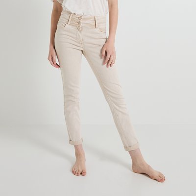 Jean slim beige femme store