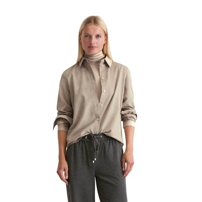 Blouse en velours ajustée en mélange de coton organique et de viscose MARC O'POLO