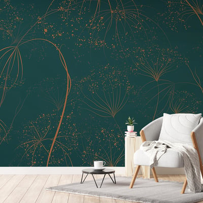 Papier peint vert d eau HEXOA