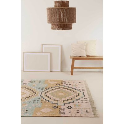 Tapis ethnique tissé main laine et coton ,  MAYENNE WECON HOME