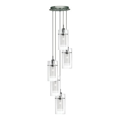 Ernest 5 Light Multi-Drop Pendant Ceiling Light SO'HOME