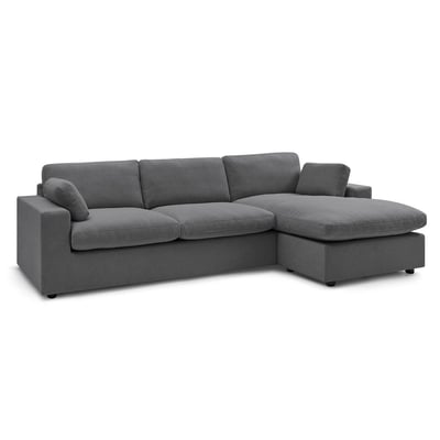 Canapé d'angle fixe 4 places en tissu, BELAIR BOBOCHIC