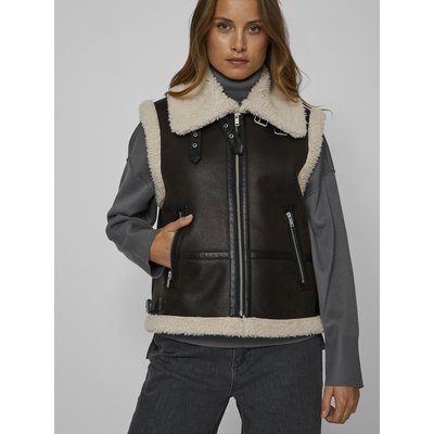 Blouson en simili, sans manches VILA