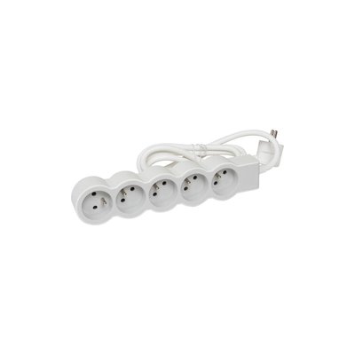 Multiprise FB 5X2P+T STANDARD 1.5M BLANC-GRIS LEGRAND