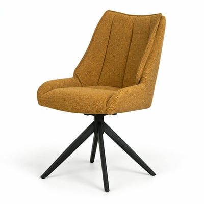 Chaise pivotante en velours texturé (lot de 2) IENA PIER IMPORT