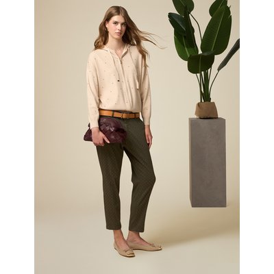 Pantalon chino cinq poches réalisé en tissu mélangé lyocell OLTRE