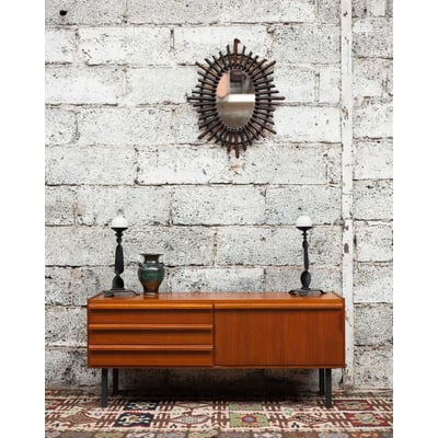Enfilade scandinave en teck Margaret N°488 - Bon état DEBONGOUT