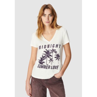 Tee-shirt col V palmiers IKKS